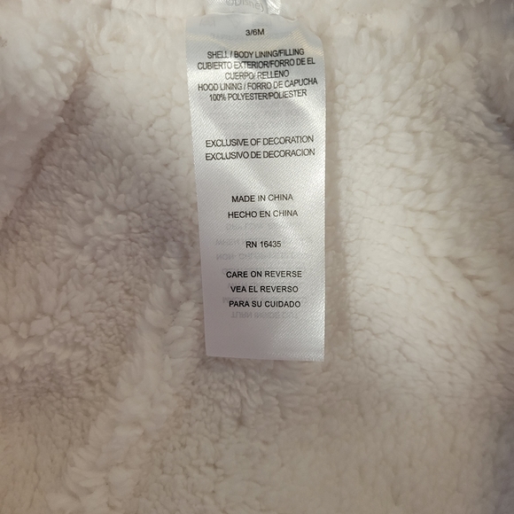 NEW Disney Minnie Mouse Fleece Snowsuit with Ears 3-6 months-NWT - Picture 11 of 16